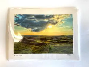 Prairie Light Notecard By Robert Postma