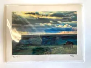 Sentinel Bison Notecard By Robert Postma