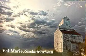 Val Marie Grain Elevator Postcard Robert Postma