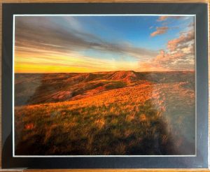 Orange Prairies Matted Print - Robert Postma